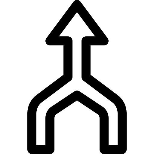 上矢印 Basic Rounded Lineal icon