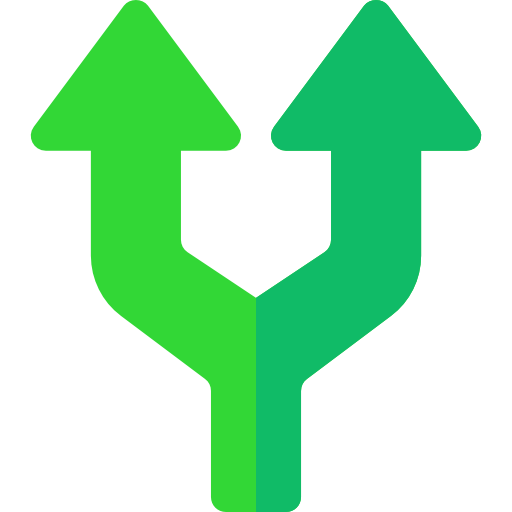 podwójna strzała Basic Rounded Flat ikona