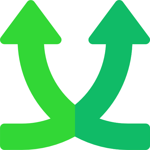 Double arrow Basic Rounded Flat icon
