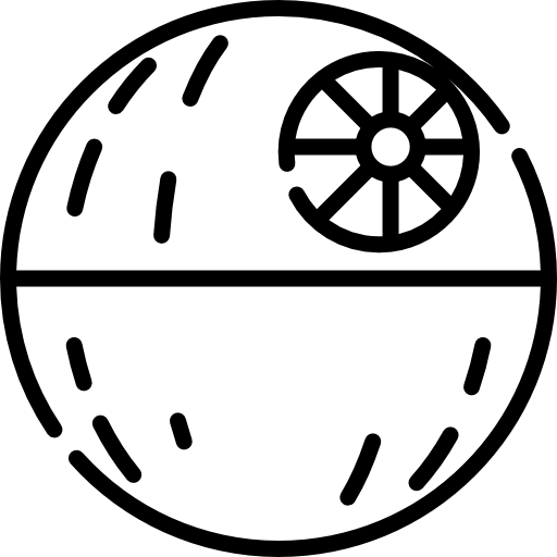 estación espacial Kawaii Lineal icono