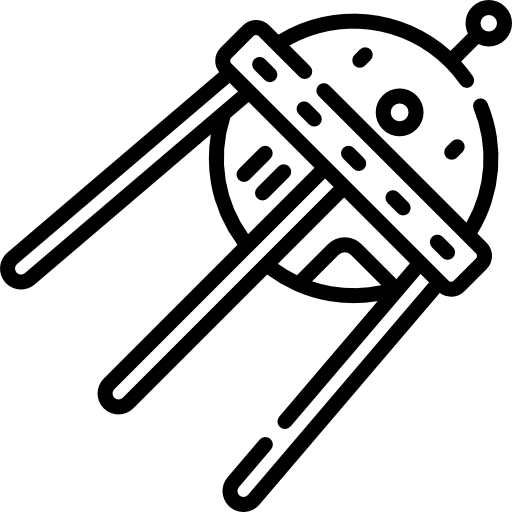 衛星 Kawaii Lineal icon