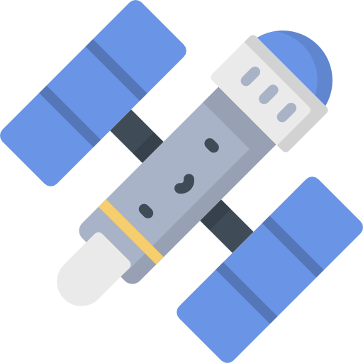 衛星 Kawaii Flat icon