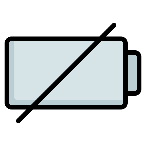 Empty battery Generic Outline Color icon