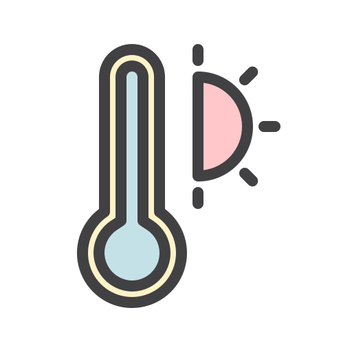 thermometer Generic Outline Color icoon