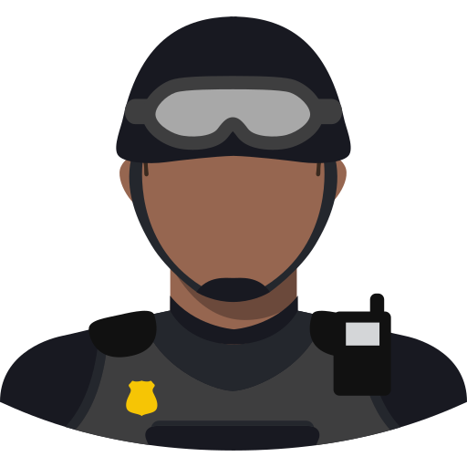politieagent Generic Flat icoon