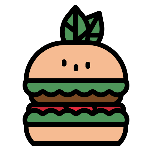 veganer burger photo3idea_studio Lineal Color icon