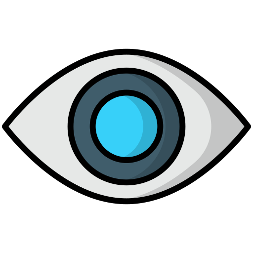 Eye Generic Outline Color icon