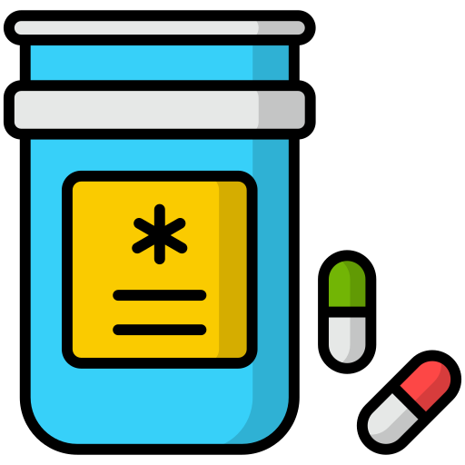 Medicine jar Generic Outline Color icon