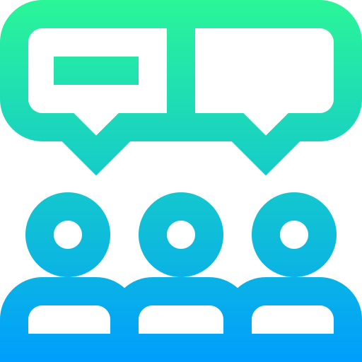 diskussion Super Basic Straight Gradient icon