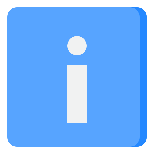 Информационная кнопка srip Flat иконка