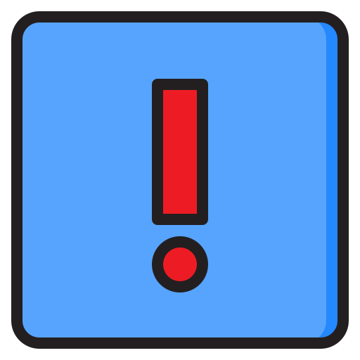 señal de alerta srip Lineal Color icono
