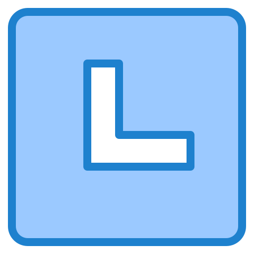 왼쪽 하단 srip Blue icon