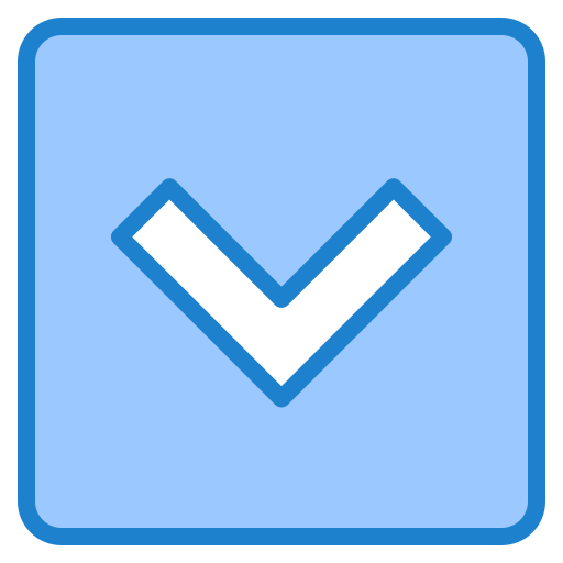 abwärtstaste srip Blue icon