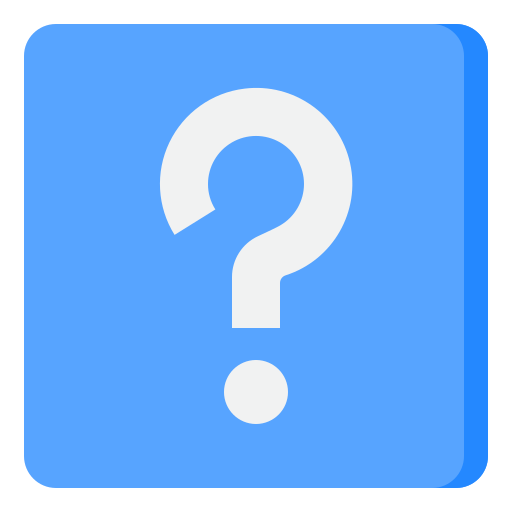 Question sign srip Flat icon