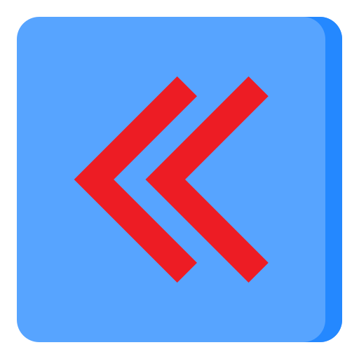 左のボタン srip Flat icon