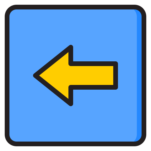 左のボタン srip Lineal Color icon