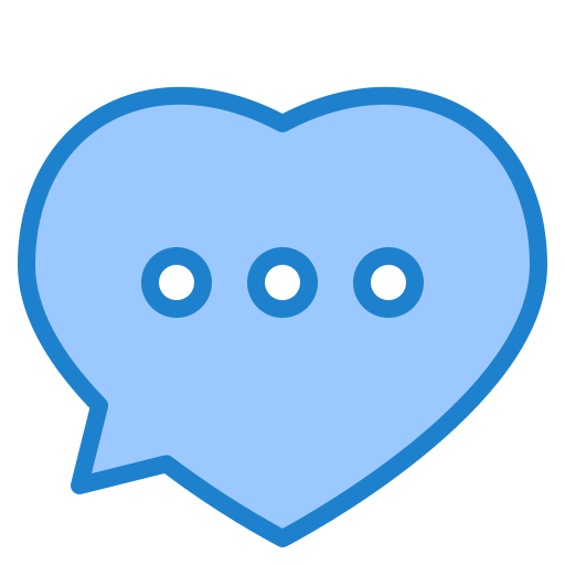말풍선 srip Blue icon