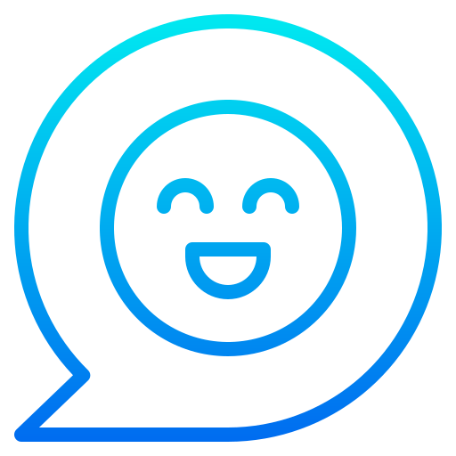 emoji srip Gradient icono