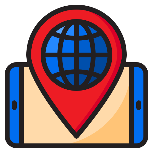 Location srip Lineal Color icon