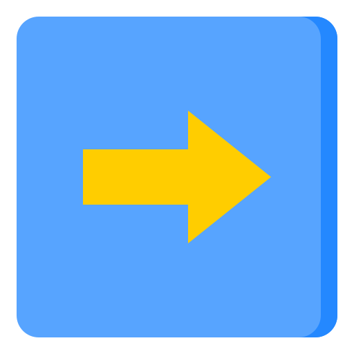 flecha correcta srip Flat icono