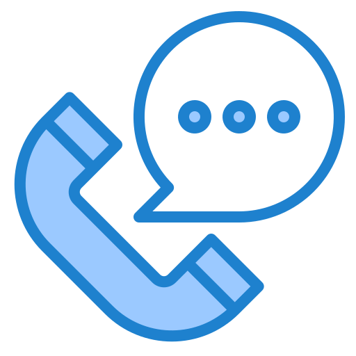 communicatie srip Blue icoon