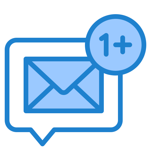 e-mail srip Blue ikona