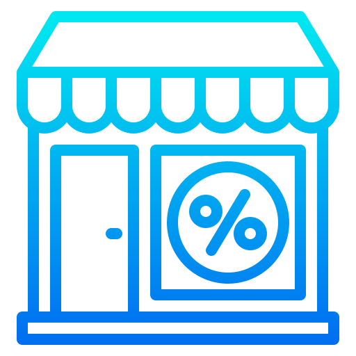 negozio srip Gradient icona