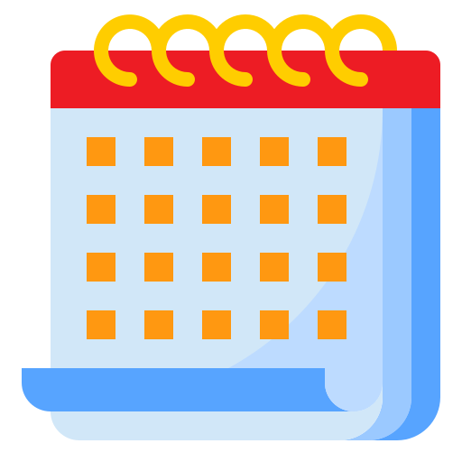 calendario srip Flat icono