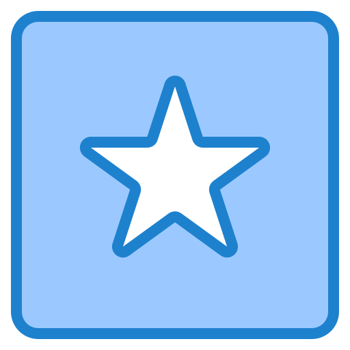 favoriet srip Blue icoon