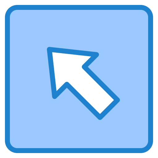 linksboven srip Blue icoon