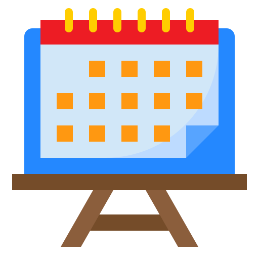 calendario srip Flat icona