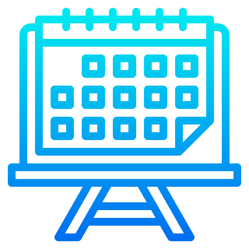 kalendarz srip Gradient ikona