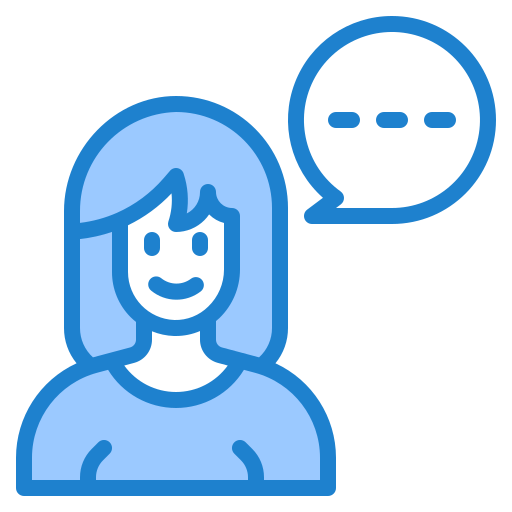 여성 srip Blue icon