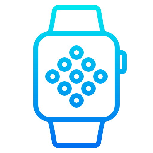 aplikacja na smartwatcha srip Gradient ikona