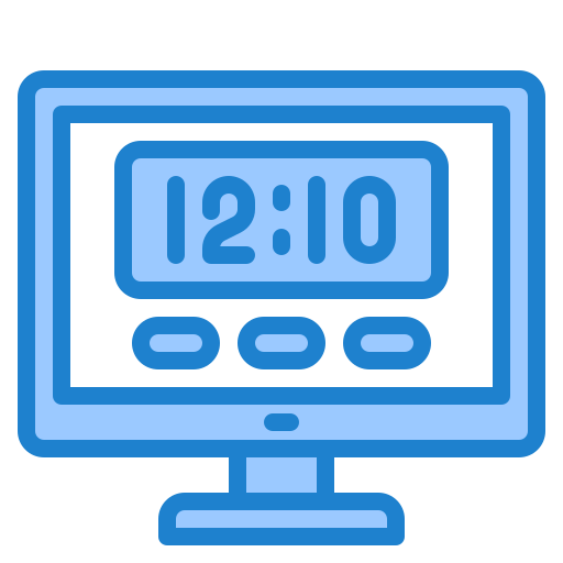 시간 srip Blue icon