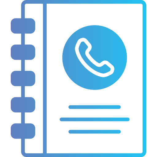 telefonbuch Generic Outline Gradient icon