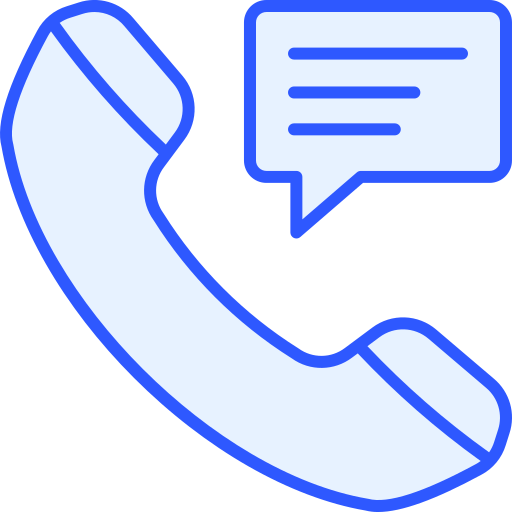 Phone message Generic Blue icon