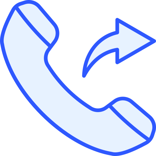 Outcoming call Generic Blue icon