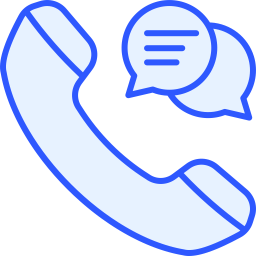 電話メッセージ Generic Blue icon