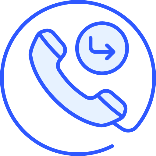 Outcoming call Generic Blue icon