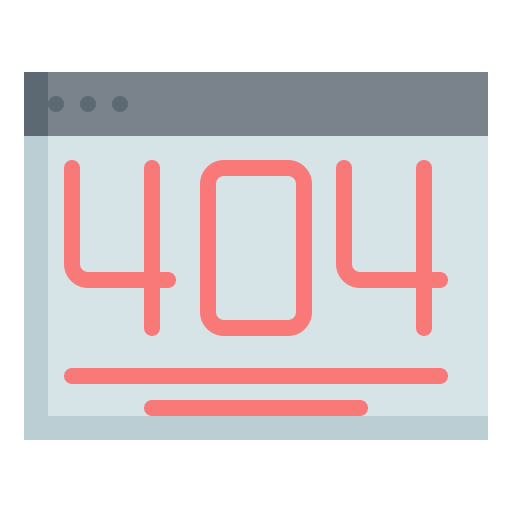 404エラー Generic Flat icon