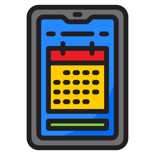 Мобильный телефон srip Lineal Color иконка