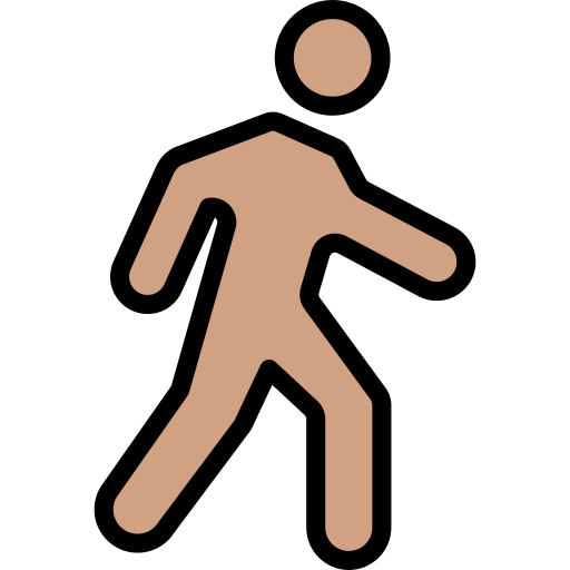 Walk Generic Outline Color icon