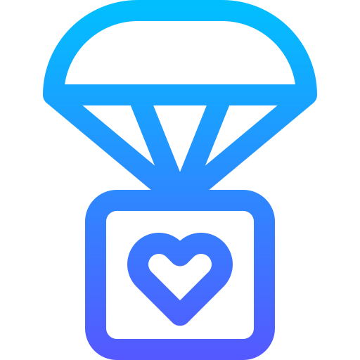 パラシュート Basic Gradient Lineal color icon