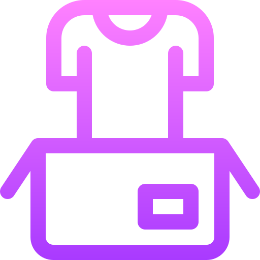 shirt Basic Gradient Lineal color icon