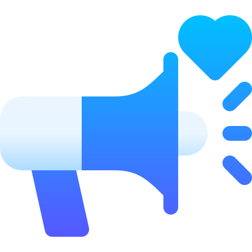 Megaphone Basic Gradient Gradient icon