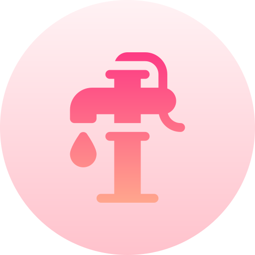 agua Basic Gradient Circular icono