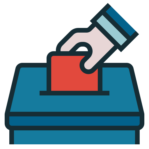 urna eleitoral Wichai.wi Lineal Color Ícone