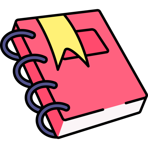 Book Generic Thin Outline Color icon