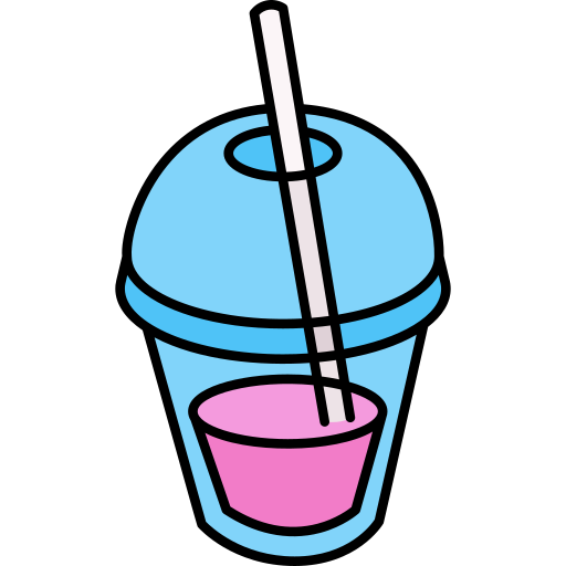 napój mleczny Generic Thin Outline Color ikona